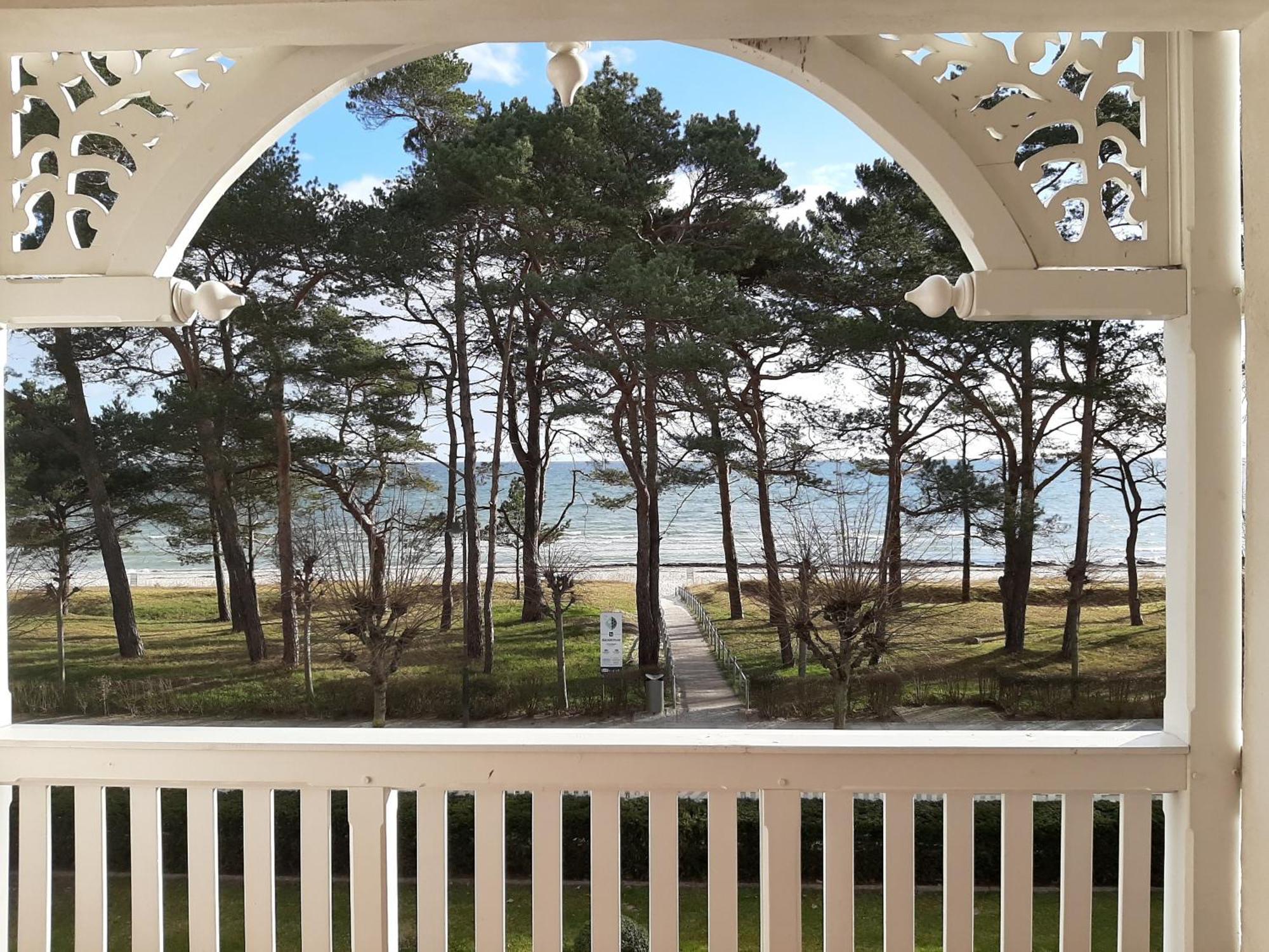 Ferienwohnung Ostseeblick In Der Villa Seeadler Binz Exterior foto